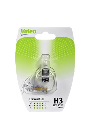 Valeo H3 Einzel-Autolampe 12V 55W Essential PK22s Socket - Vente Flash Amazon -63%