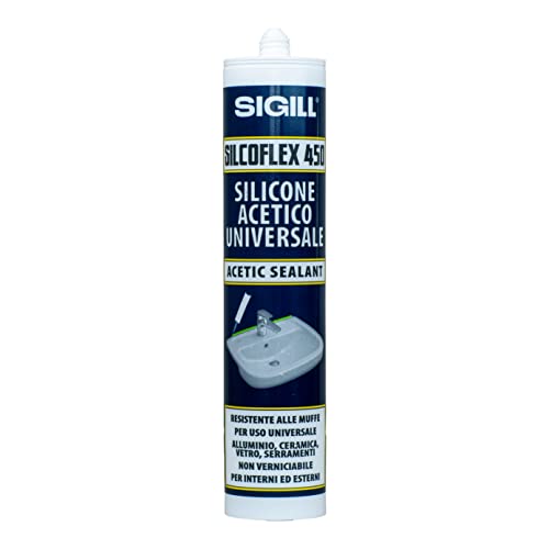 SIGILL, Silcoflex 450, Sigillante Siliconico Acetico... - Maison & Cuisine en promo à 2.20€