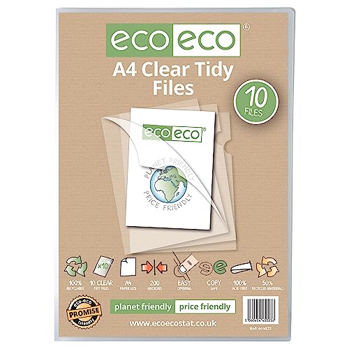 eco-eco eco023 Aktenordner, A4, 50% recycelt, 10 Stück - Deal du jour à 5.91€