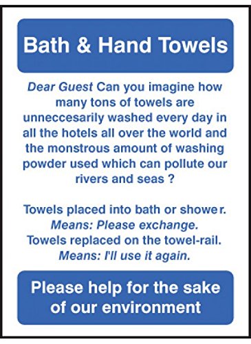 Caledonia Signs 27626A "Bath & Hand Towels" Sign, Self... - Maison & Cuisine Amazon Royaume-Uni à 0.66€