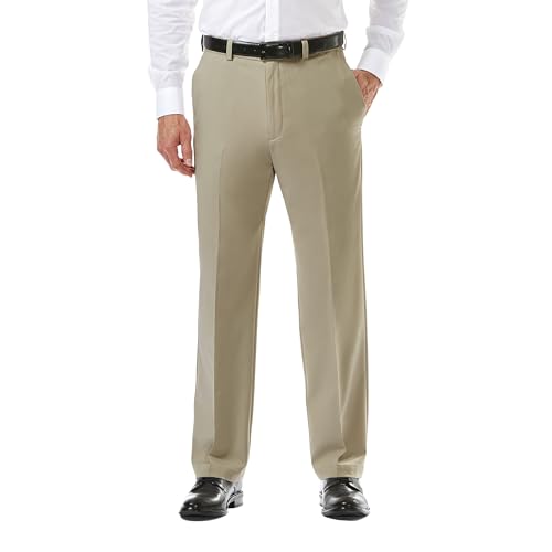 Haggar Cool 18 PRO Classic Fit Flat Front Casual Stretch... - Sports & Fitness Amazon Italie à 21.74€