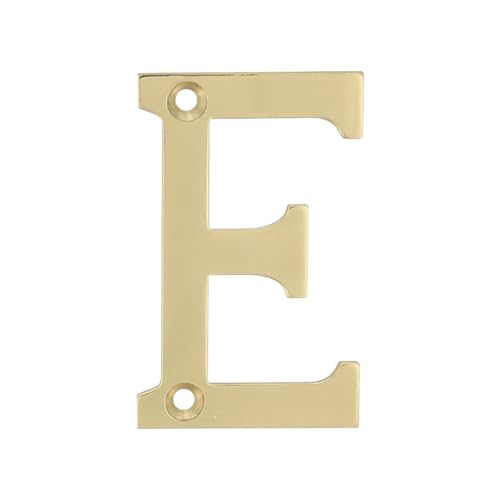 Amig - Lettre E en laiton poli pour vis à l'intérieur et ...