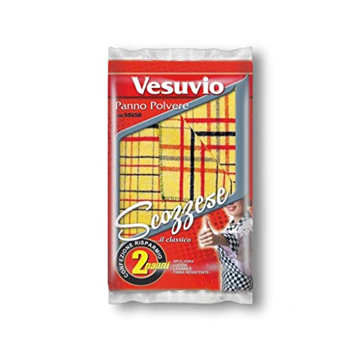 VESUVIO PANNO POLVERE SCOZZESE 2PZ - Maison & Cuisine Amazon Italie à 1.11€