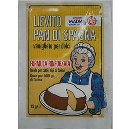 Madma - 2 Bustine Lievito Pan di Spagna 15g Madma - Épicerie Amazon Italie à 2.29€