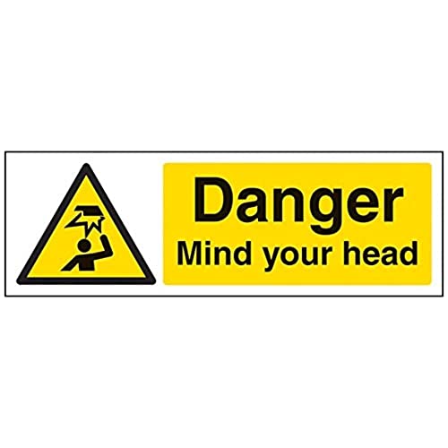 V Safety Danger Mind Your Head Sign - Landscape - 300mm X... - Home & Kitchen Amazon UK à 5.04€