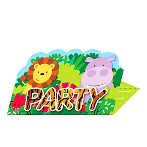 Amscan 9901920 - Jungle Friends Birthday Party Stand-Up... - Fournitures Bureau Amazon Royaume-Uni à 2.06€