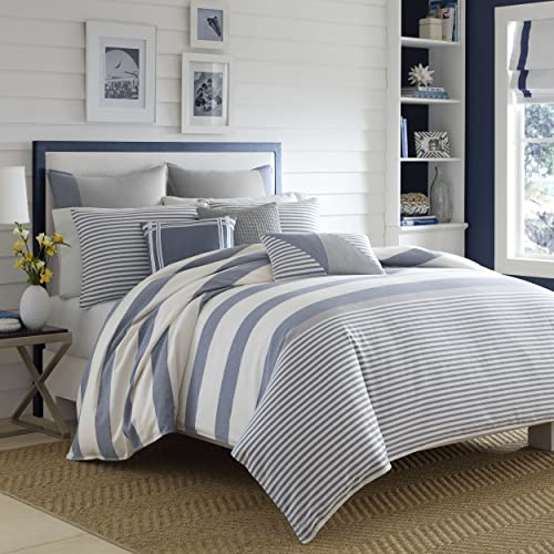 Nautica 220087 Fairwater Duvet Cover Set, Twin, Blue - Maison & Cuisine Amazon Allemagne à 59.23€