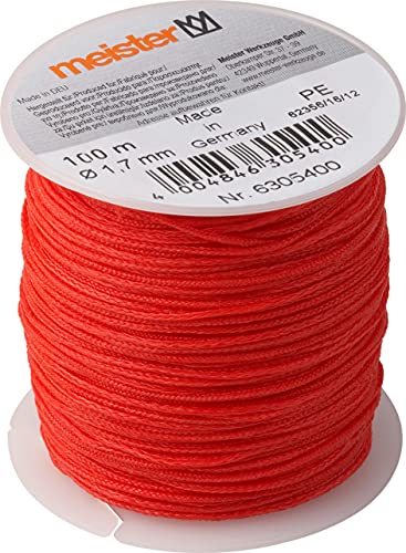 Maestro filo da muratore 100 m X Ø 1,7 mm, rosso, PE... - Amazon Italie à 15.36€