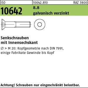 GFD – Innensechskant M12 x 50 DIN7991 Klasse 8,8 Zinc/ADO... - Bricolage & Outils Amazon Allemagne à 4.70€