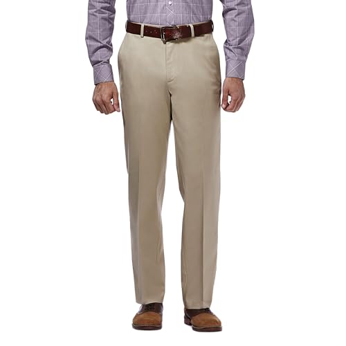 Haggar Premium No Iron Khaki Classic Fit Flat Front Casual... - Maison & Cuisine Amazon Italie à 19.10€