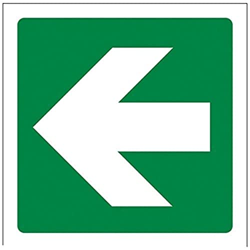 V Safety Green Straight Arrow Sign - Square - 100mm x 100mm... - Vente Flash Amazon -77%