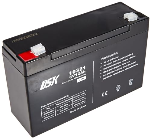 DSK 10321 - Batterie au Plomb AGM Rechargeable scellée 6V... - Auto & Moto Amazon France à 17.69€