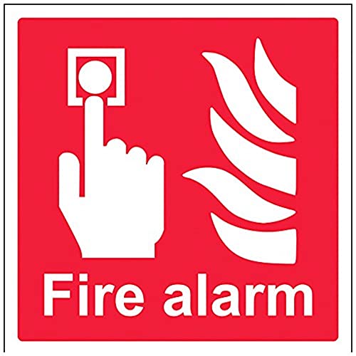 V Safety Fire Alarm Logo Sign - 200mm x 200mm - 1mm Rigid... - Maison & Cuisine Amazon Royaume-Uni à 1.20€