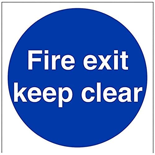 vsafety 18003 at-s "FIRE EXIT KEEP CLEAR" Gebotszeichen... - Amazon Germany à 3.10€