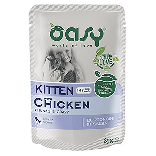 Oasy Cat Bocc. Busta Kitten Pollo Gr. 85 - Animalerie en promo à 2.50€