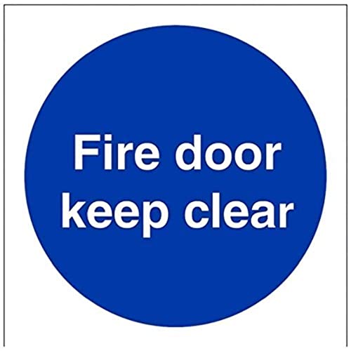 V Safety,Blue,18005AF-S Fire Door Keep Clear Mandatory Sign... - Maison & Cuisine Amazon Royaume-Uni à 2.45€