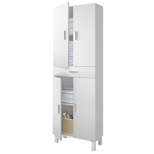 ARKITMOBEL Modèle Aruba Colonne de salle de bain 4 portes 1... - Maison & Cuisine Amazon France à 129.99€
