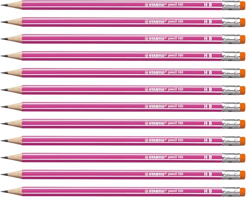 STABILO 160 - Matita in Grafite - in Rosa - con gommino... - Amazon Italy à 11.40€