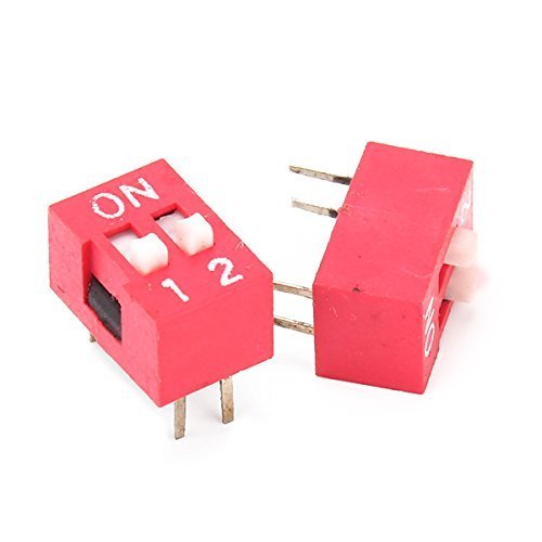 INTERRUPTOR DIP ROJO (2 circuitos) - High-Tech & Électronique Amazon Espagne à 1.90€