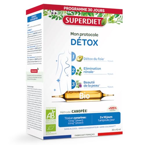 SUPERDIET - PROTOCOLE DÉTOX BIO – Détox - Programme en 3... - Santé & Bien-être en promo à 22.95€