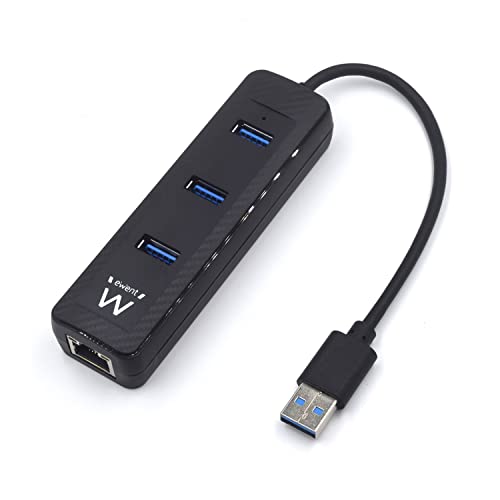 Ewent EW1140 Hub mit 3 Anschlüssen USB 3.1, 1-LAN RJ45... - High-Tech & Électronique Amazon Allemagne à 8.96€