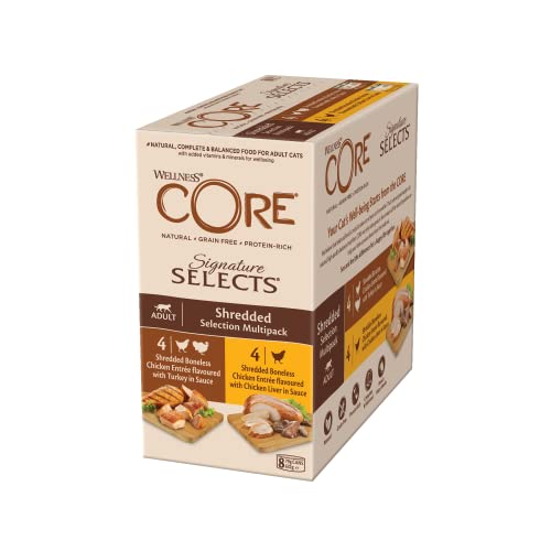 Wellness CORE Signature Selects 8 x 79g, Chicken & Turkey... - Animalerie en promo à 4.90€