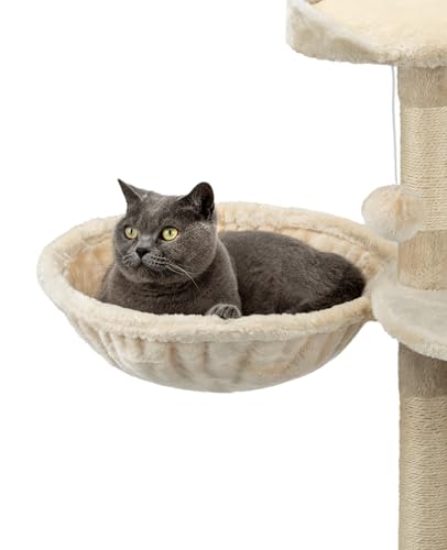 lionto Hamac en Peluche Douce pour Arbre à Chat, Ø 40 cm... - Jouets & Jeux Amazon France à 11.95€