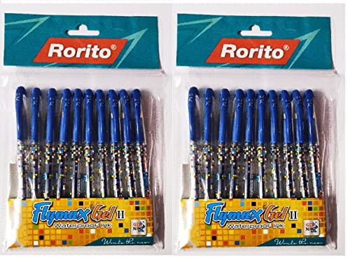 Rorito Racemax Gel II Blue Pen Blue Pack of 20 Pen - Fournitures Bureau Amazon Royaume-Uni à 24.30€