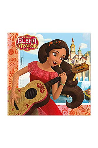 Procos-87468 Elena di Avalor Tovaglioli, Rosso, 33 x 2 x 33... - Bon plan à 0.99€