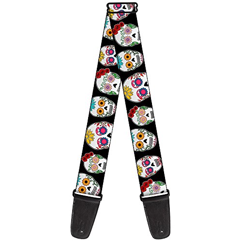 Buckle-Down GS-W37103 Guitar Strap - Staggered Sugar Skulls... - Bon plan à 8.61€