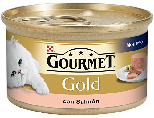 Gourmet Purina C-70090 Gold Mousse Salmon - 85 gr - Animalerie Amazon Espagne à 0.92€