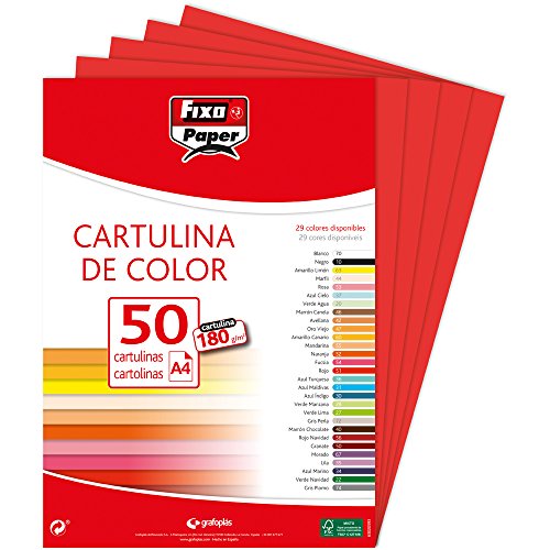 Fixo 11110351 – Confezione di 50 cartoncini, A4, colore:... - Auto & Moto en promo à 13.50€