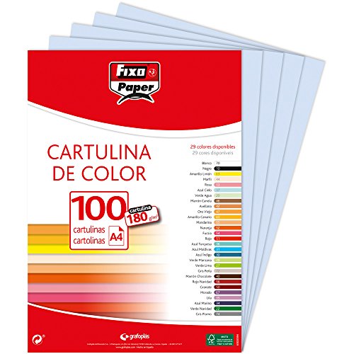 Fixo 11110437 – Confezione di 100 cartoncini, A4, colore:... - Auto & Moto Amazon Italie à 16.36€