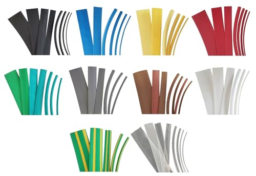 netproshop 2 Meter Schrumpfschlauch 2:1 Schwarz, Farbig und... - Bricolage & Outils Amazon Allemagne à 1.65€