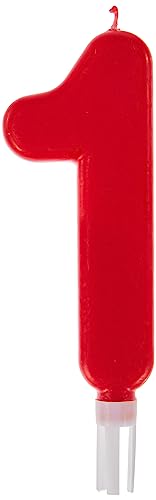 dekora Candela di Compleanno Gigante Numero 1 - Vela Rossa... - Bon plan à 7.00€