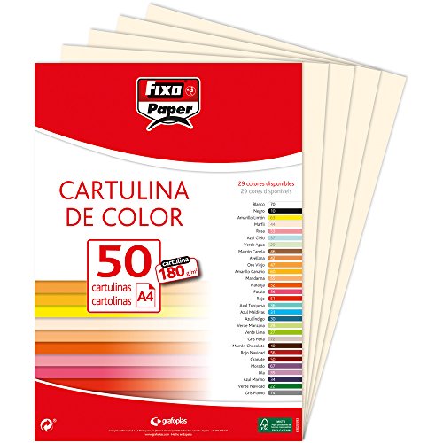 Fixo Paper 11110344 Lot de 50 feuilles de papier cartonné... - Auto & Moto en promo à 7.59€