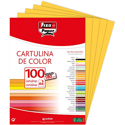 Fixo paper 11110460 – Confezione di cartoncini A4 – 100... - Auto & Moto Amazon Italie à 17.46€