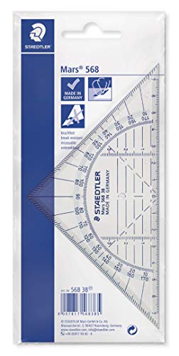 STAEDTLER 568 38 Mars Geometriedreieck, 16 cm, bruchfest... - Maison & Cuisine Amazon Allemagne à 2.50€