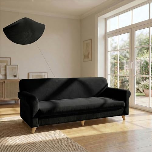 Italian Bed Linen Più Bello bielastic Sofa Cover Black, 4... - Maison & Cuisine Amazon Royaume-Uni à 22.94€