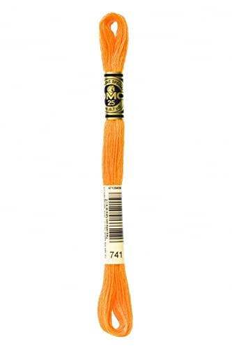 DMC Hilo de bordado de algodón trenzado 741 – por madeja - Bon plan à 1.76€