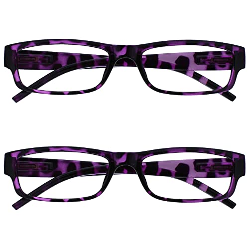 OPULIZE Occhiali Da Lettura Viola Tartaruga Leggero Comodo... - Maison & Cuisine Amazon Italie à 4.43€