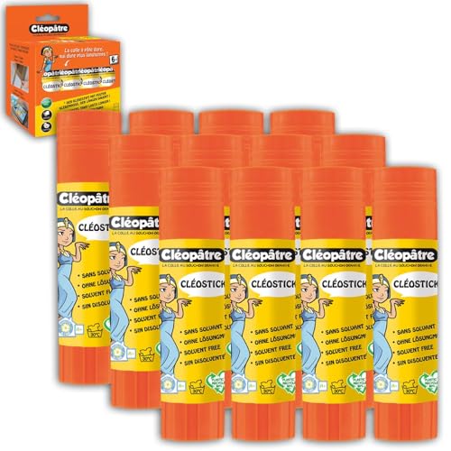 Cléopâtre - BA8X12 Cléo'stick - Boîte de 12 bâtons de colle... - DIY & Tools Amazon Italy à 5.90€