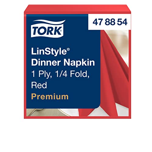 Tork 478854 Linstyle Premium Dinnerservietten Rot... - Maison & Cuisine Amazon Allemagne à 82.85€