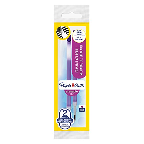 Paper Mate Erasable Gel Pen Refills, Medium 0.7 mm Tip... - Fournitures Bureau Amazon Royaume-Uni à 1.99€