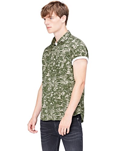 find. Fnd0288am Chemise Habillée, Vert (Khaki Palm), L - Mode & Vêtements Amazon France à 12.69€