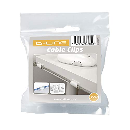 D-Line CTCLIP20PK Fermacavi Adesivi, Clip Fermacavi... - Amazon Italie à 8.99€