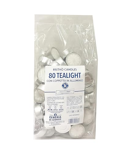 Cereria Di Giorgio - 80 Candele Tealight - Diametro 3,6 cm... - Maison & Cuisine Amazon Italie à 5.50€