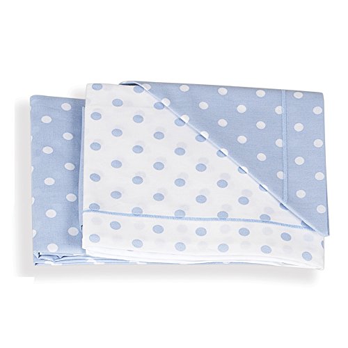 Italbaby 3 Piece Dotted Cot Sheet Set, Light Blue... - Home & Kitchen Amazon UK à 18.89€