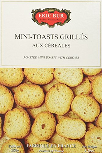ERIC BUR Mini Toasts Grilles aux Céréales 150 g - Lot de 5 en promo à 19,60€ (-44%) sur Amazon FR