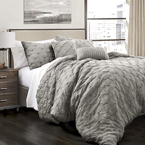 Lush Decor Ravello Parure de lit texturée et plissée 5... - Maison & Cuisine Amazon France à 71.95€